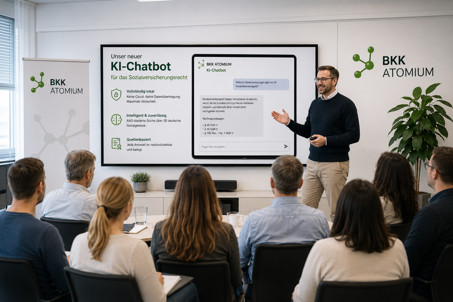 BKK Atomium – KI-Chatbot für Sozialversicherungsrecht
