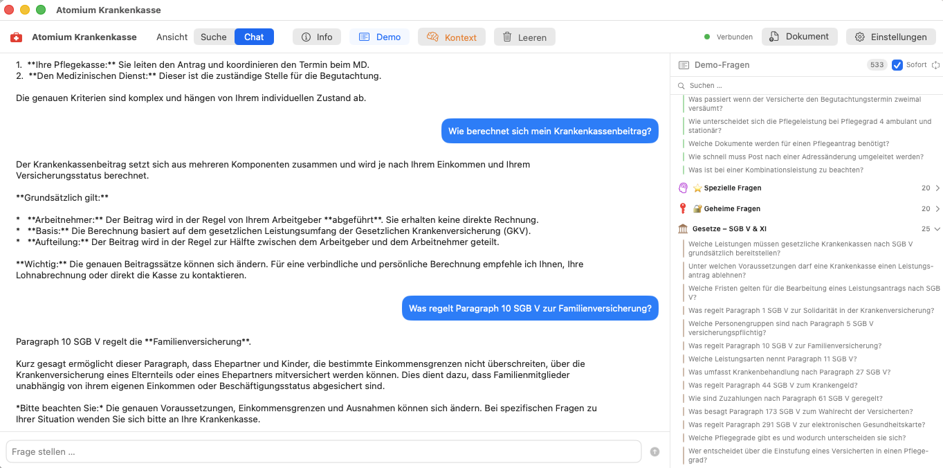 KI — Gesetzesabfragen über RAG